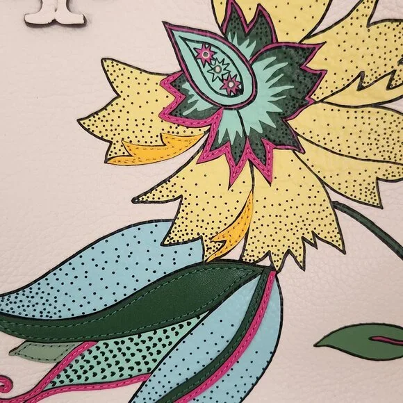 Tory Burch Thea Floral Appliqué Leather Hobo | NWT | Giftable - Picture 3 of 6